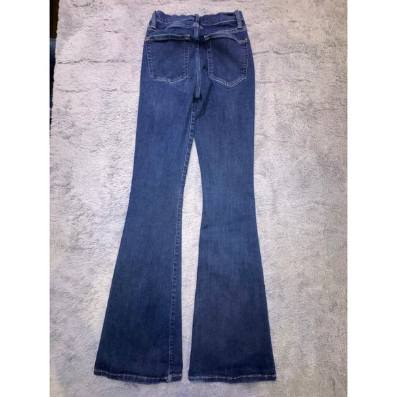 FRAME Jeans Women's 24 Le High Flare Fawcett Dark Wash High Rise Bootcut Denim - Picture 9 of 12